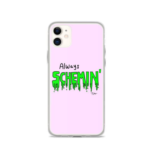Always Schemin' (Green) Phone Case