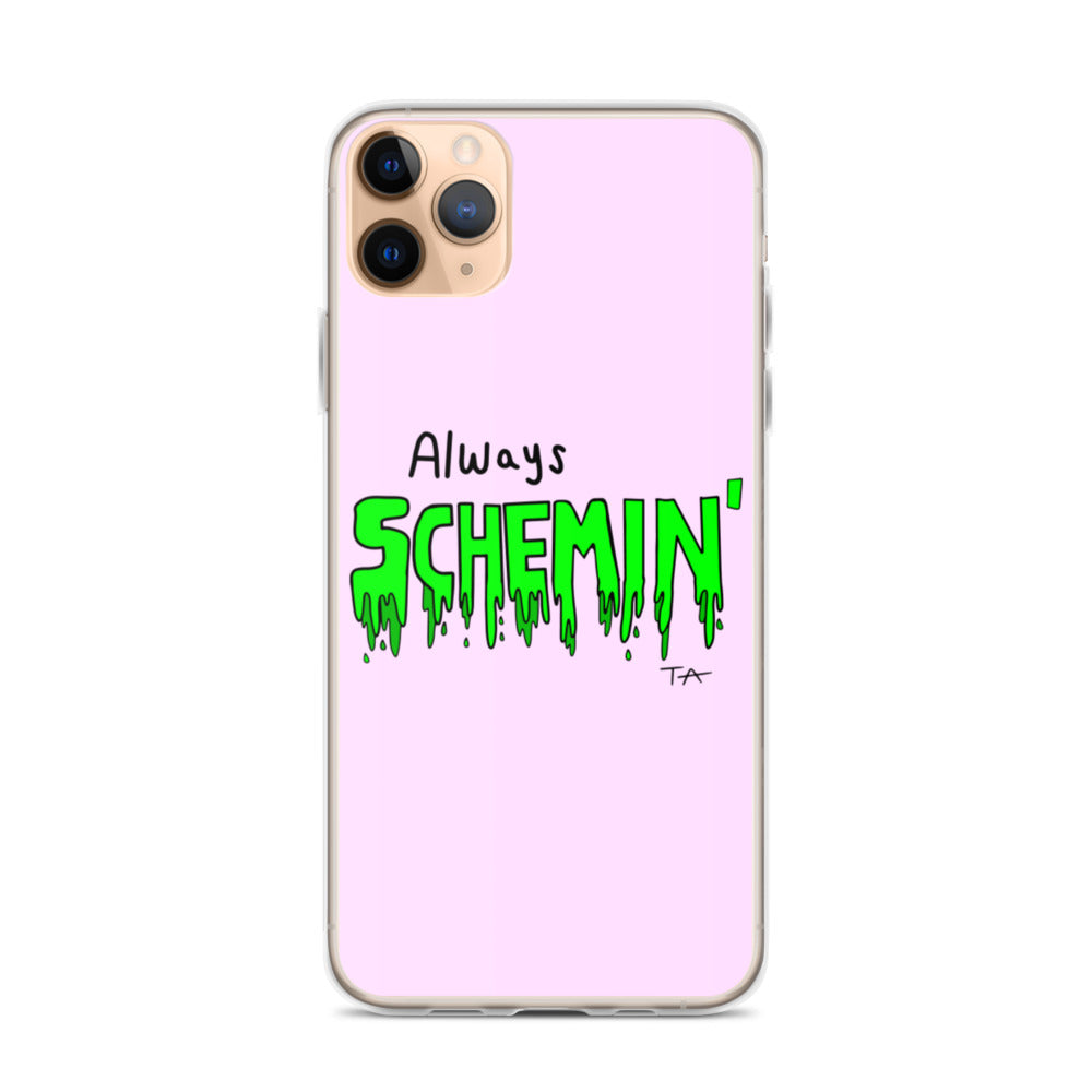 Always Schemin' (Green) Phone Case