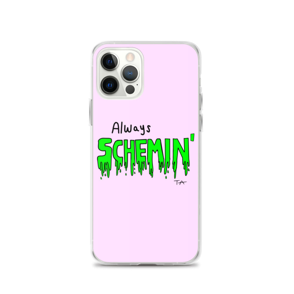 Always Schemin' (Green) Phone Case