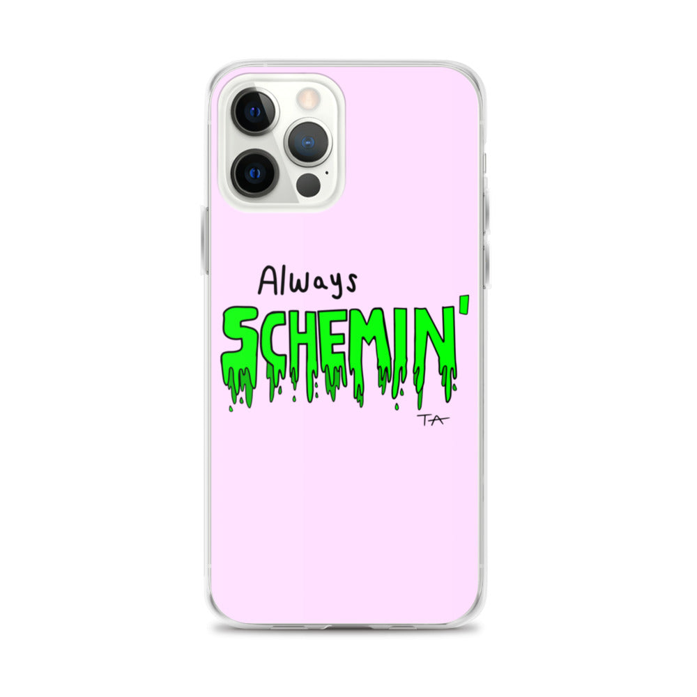 Always Schemin' (Green) Phone Case