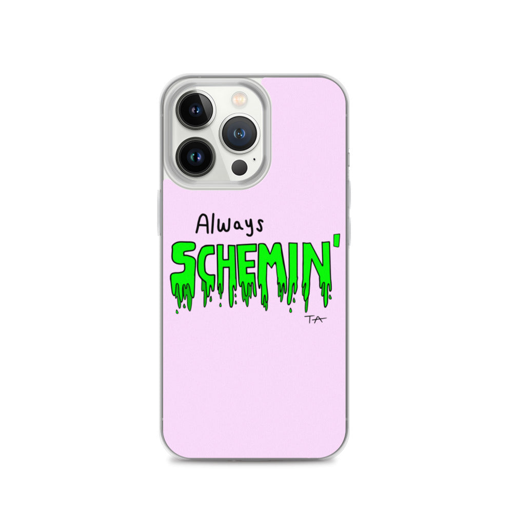 Always Schemin' (Green) Phone Case