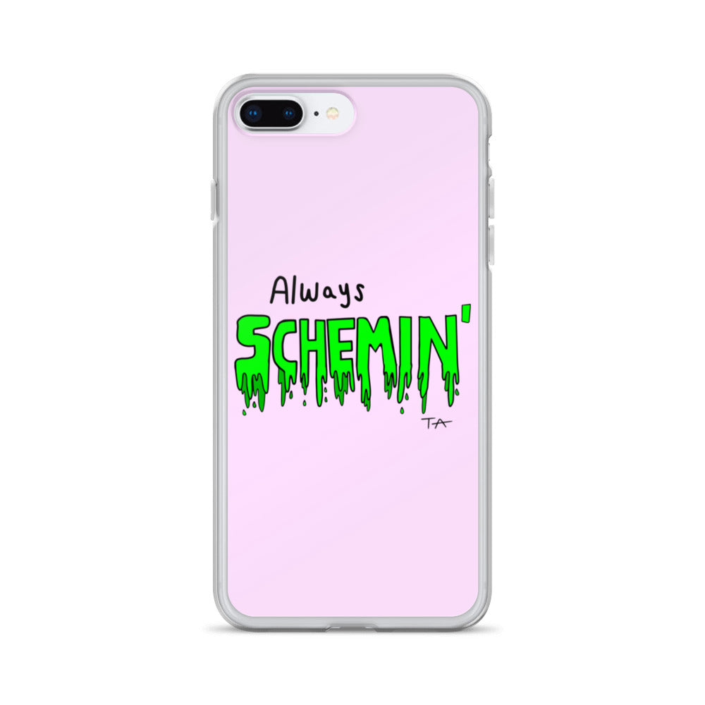 Always Schemin' (Green) Phone Case