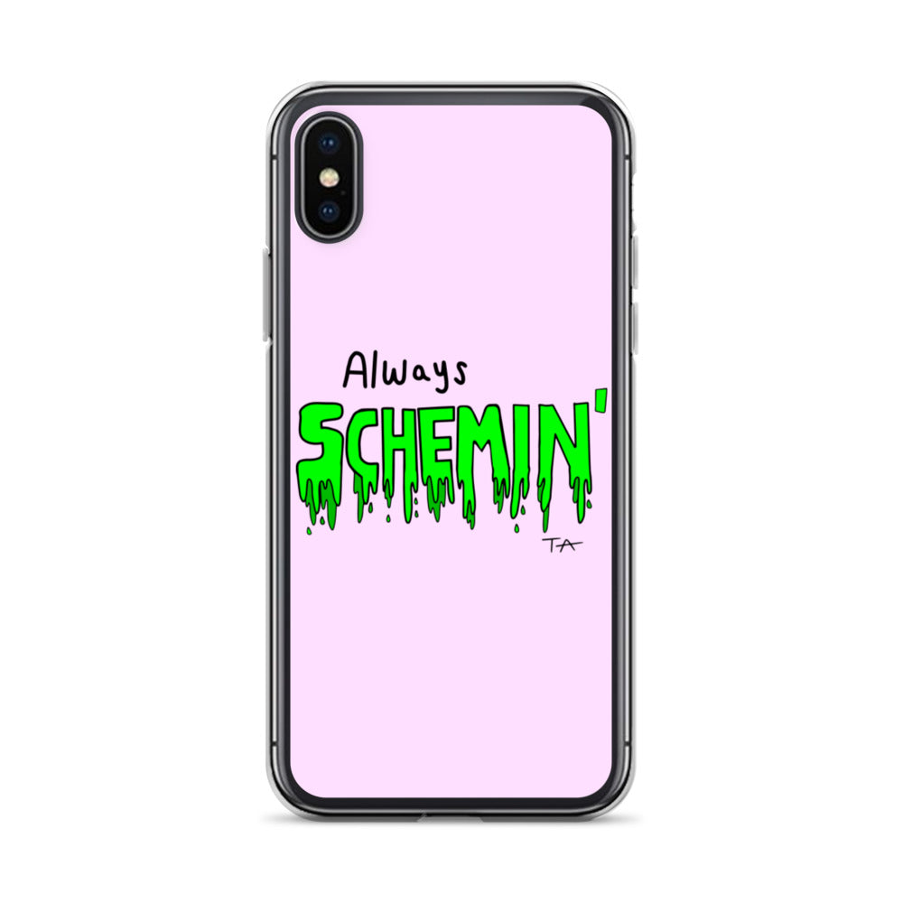 Always Schemin' (Green) Phone Case