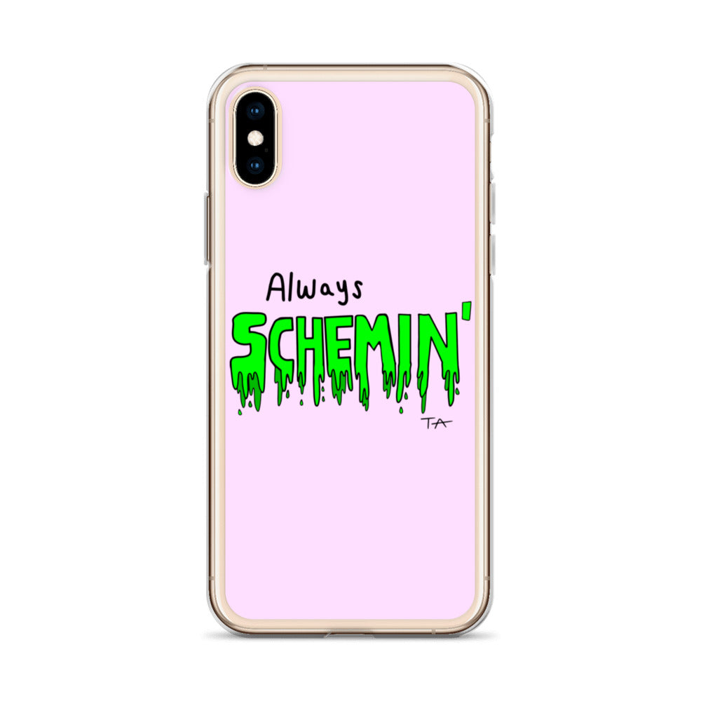 Always Schemin' (Green) Phone Case