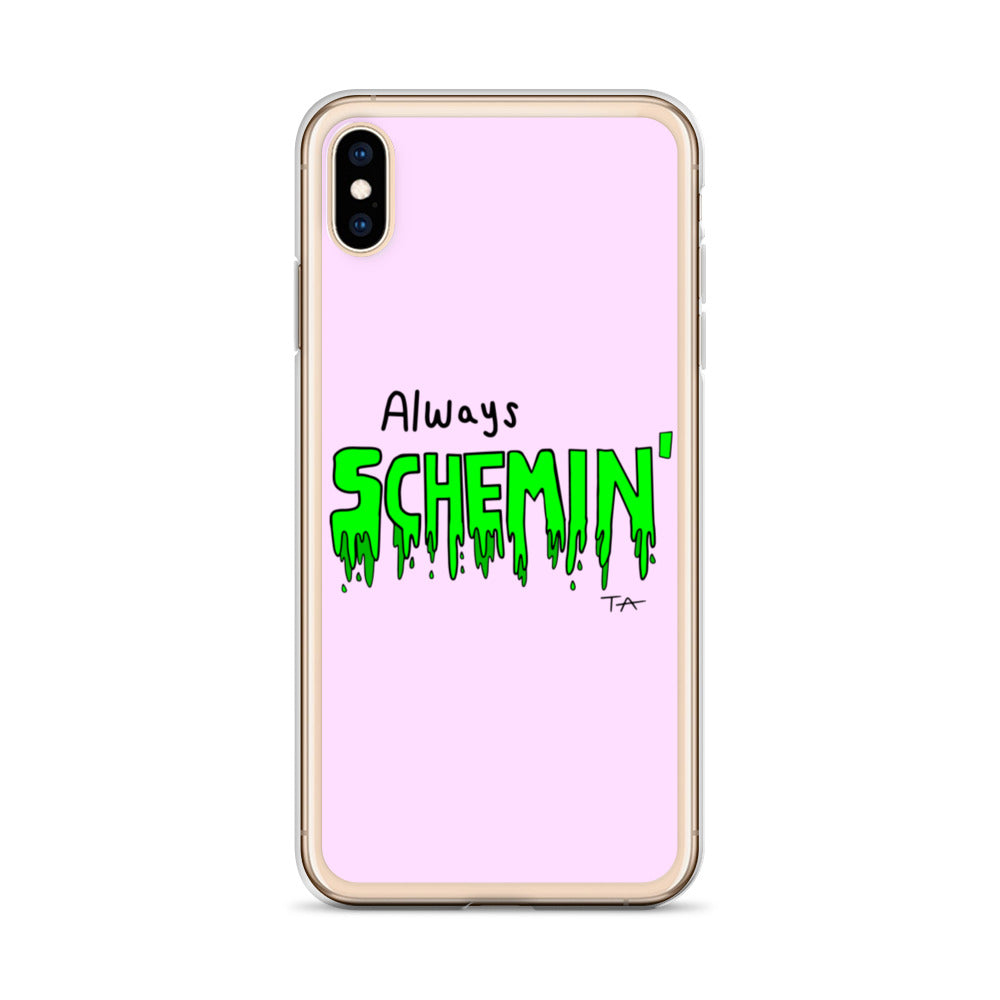 Always Schemin' (Green) Phone Case
