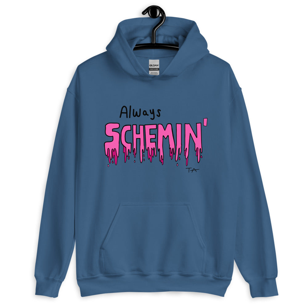 Always Schemin' (Pink) Hoodie