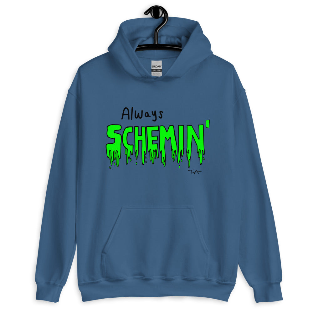 Always Schemin' (Green) Hoodie