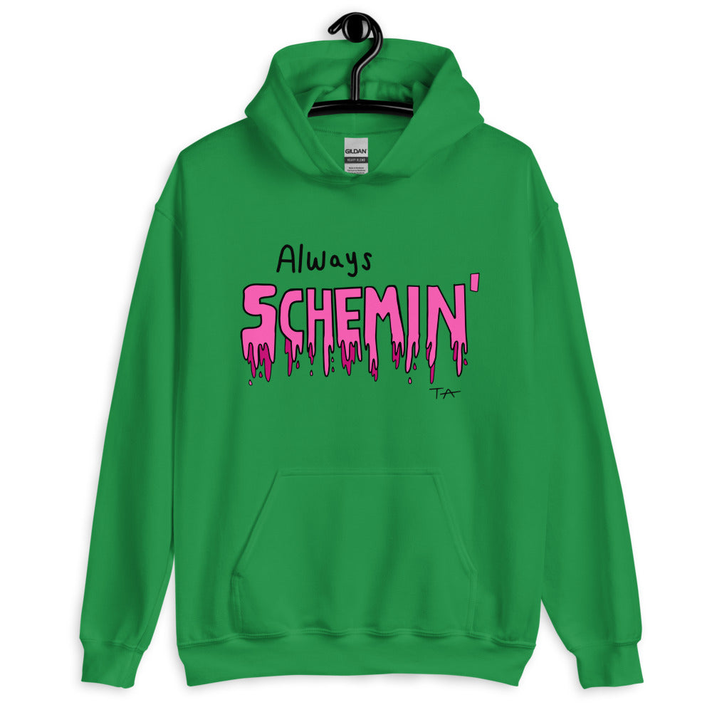 Always Schemin' (Pink) Hoodie