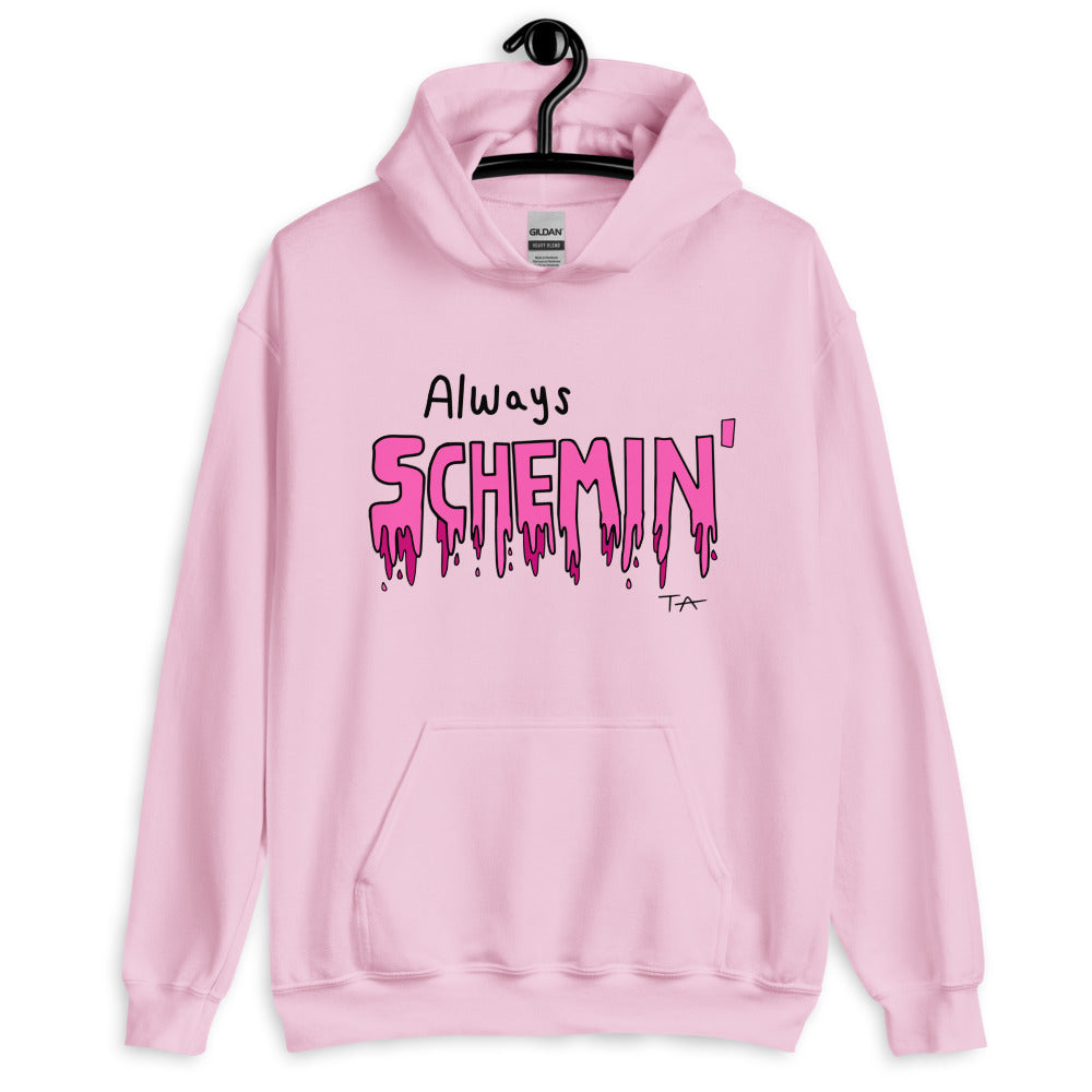 Always Schemin' (Pink) Hoodie