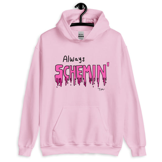 Always Schemin' (Pink) Hoodie