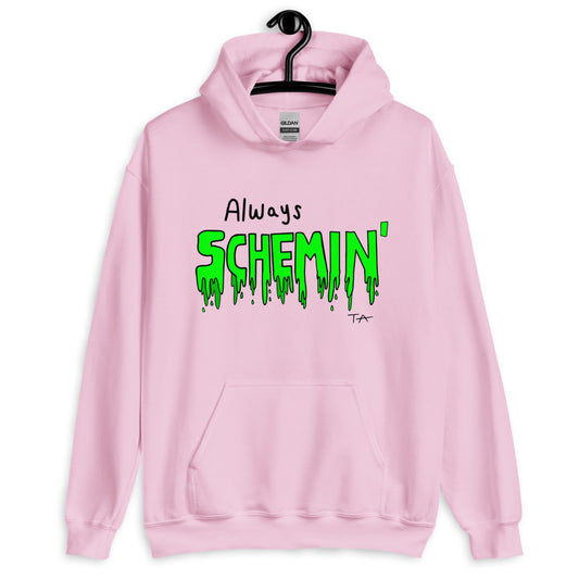 Always Schemin' (Green) Hoodie