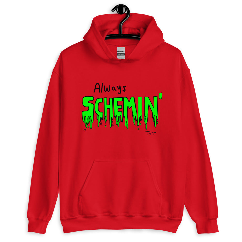 Always Schemin' (Green) Hoodie