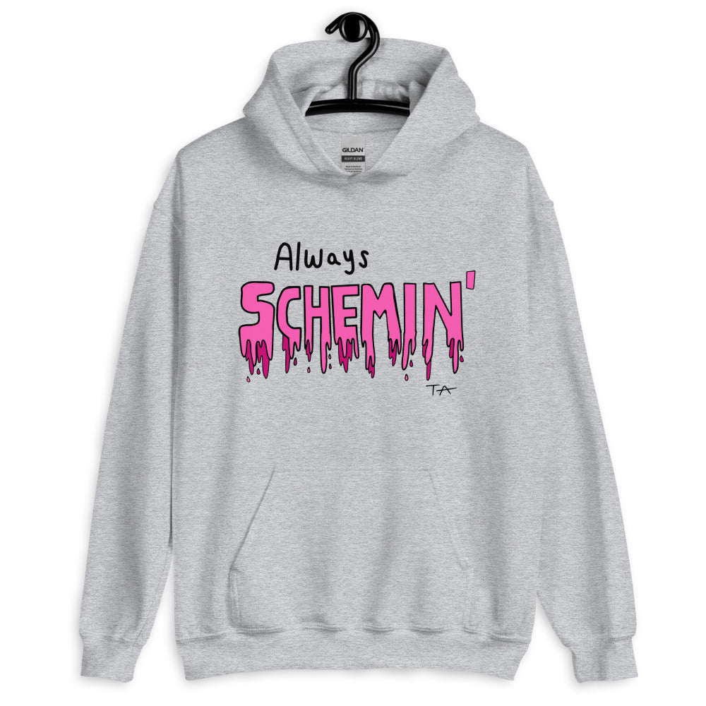 Always Schemin' (Pink) Hoodie
