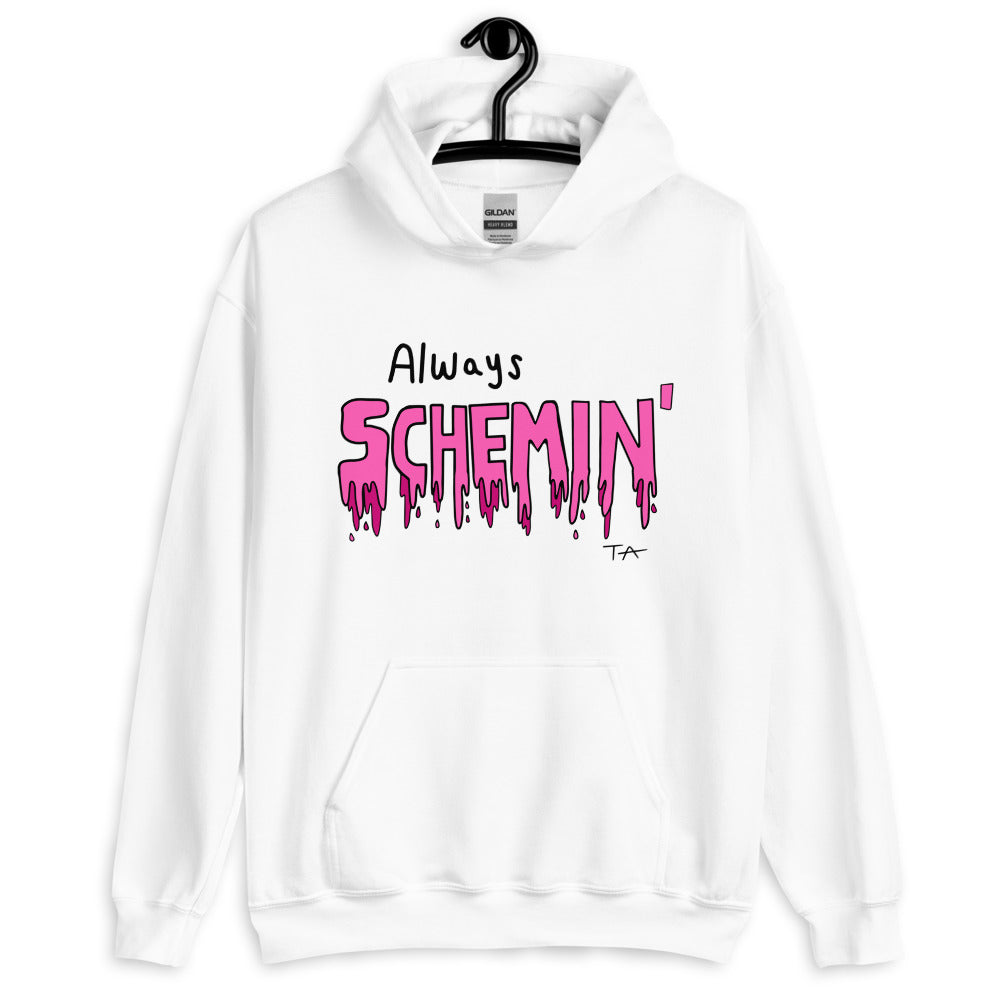 Always Schemin' (Pink) Hoodie